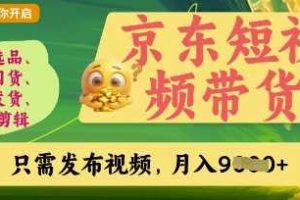 京东短视频带货，开启零门槛躺Z新时代【揭秘】