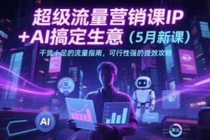 超级流量营销课IP+AI搞定生意（5月新课）干货十足的流量指南，可行性强的提效攻略