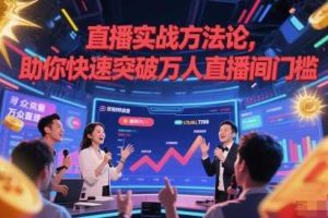 直播实战方法论，助你快速突破万人直播间门槛