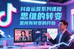 抖音运营系列课程，思维的转变，是所有转变的开始