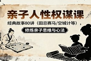 亲子人性权谋课：经典故事80讲（田忌赛马，空城计等），修炼亲子思维与心法