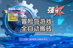 (16779期)冒险岛游戏全自动搬砖,单机日入400+