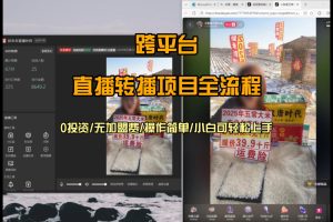 直播转播  每天每台电脑200+ 操作简单每天几分钟  小白两天上手