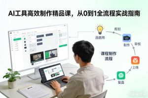 AI工具高效制作精品课,从0到1全流程实战指南