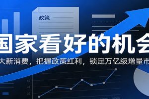 公众号付费文章:国家看好的机会,六大新消费,把握政策红利,锁定万亿级增量市场