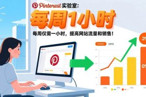 （17505期）Pinterest实验室：每周仅需一小时，提高网站流量和销售！