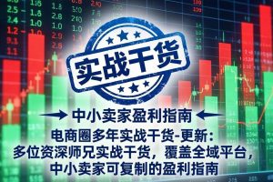 （17892期）电商圈多年实战干货-更新4月：多位资深师兄实战干货，覆盖全域平台，中小卖家可复制的盈利指南